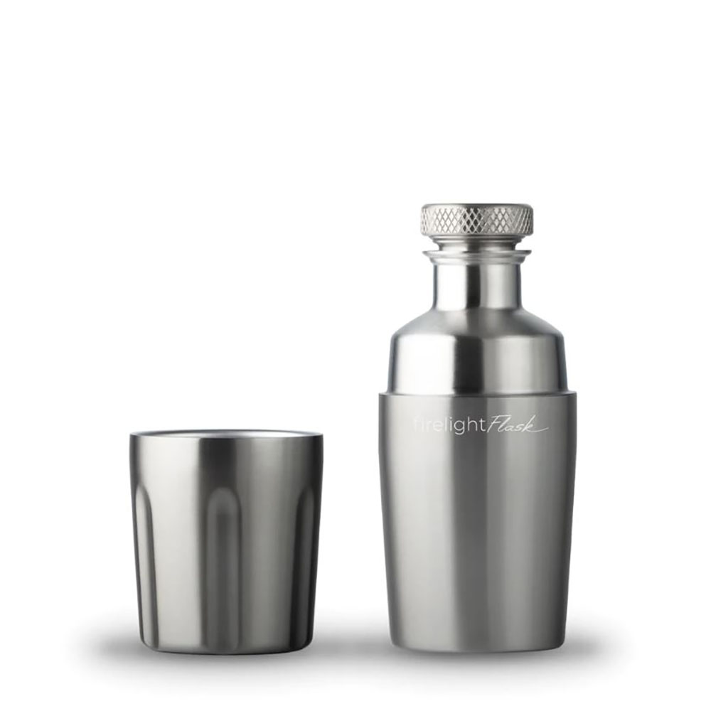 High Camp Flasks V2 Firelight 375 Flask in Stainless